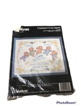 Janlynn Counted Cross Stitch &quot;Happy Babies Birth&quot; 125-38 14&quot;X11&quot; Donna Giampa - £10.82 GBP