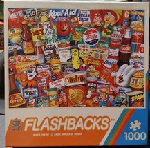 Master Pieces Jigsaw Puzzle 1000pc Flashbacks Mom&#39;s Pantry Food Brands C... - £13.34 GBP