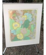 JIM WARREN Vintage MODERN ABSTRACT FLORAL WATERCOLOR SERIGRAPH Numbered ... - $584.10