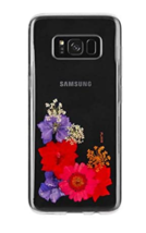 Clear Hard Case Floral FLAVR iPlate Real Flower For Samsung Galaxy S8 - £6.18 GBP