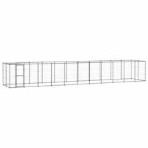 Outdoor Dog Kennel Steel with Roof 26.62 m² - £562.31 GBP