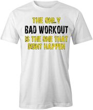 THE ONLY BAD WORKOUT TShirt Tee Short-Sleeved Cotton CLOTHING S1WSA637 - €12,97 EUR+