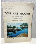 Vintage Colorful Finland Booklet Varikas Suomi 1950&#39;s - $27.68 CAD