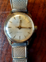 Vintage 1960s Bulova Swiss M5 Mens Gold Plated Wrist Watch, Serviced,#9 - £62.25 GBP
