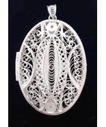 Sterling Silver Locket Pendant &quot;Valuable Secrets&quot; - $6,800.12 MXN