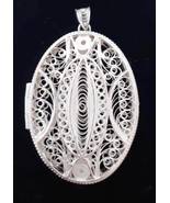 Sterling Silver Locket Pendant &quot;Valuable Secrets&quot; - £132.94 GBP