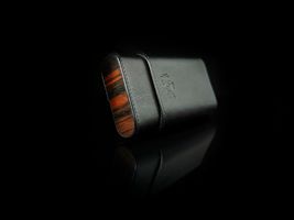 Brizard Elite Dakota Black & Ebony Cigar Case Holder NIB image 14