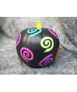 Cute Whimsical Spookadelic Decorative Pumpkin Colorful Swirls Halloween ... - $274.15 MXN