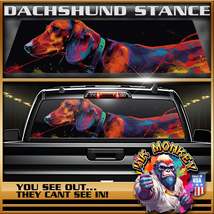 Dachshund Stance - Truck Back Window Graphics - Customizable - £46.19 GBP+