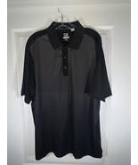 Semiahmoo Mens Golf Polo XL Black Cutter And Buck DryTec - $40.92 CAD