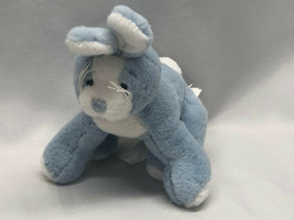 Ganz Soft Spots Small Blue White Stuffed Plush Bunny Rabbit 5&quot; - £23.35 GBP