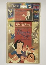 VINTAGE 1990s FRENCH  STORYBOOK AND CASSETTE TAPE Snow White Blanche Neige - £19.15 GBP