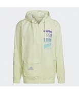 Adidas HE4304 Big Logo Windbreaker Jacket Almond Lime ( M ) - $2,364.14 MXN