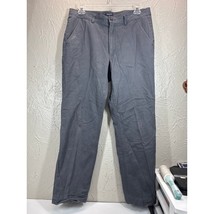 Lands&#39; End Men&#39;s Traditional Fit Cotton Flannel Lined Chino Pants gray s... - $558.84 MXN