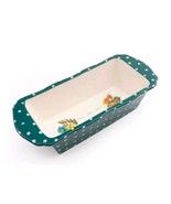 Pioneer Woman ~ Stoneware ~ Loaf Pan ~ Live...Love...Bake! ~ Green w/Pol... - $47.96 CAD