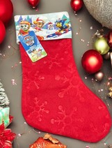 Paw Patrol Christmas Holiday Stocking Nickelodeon Felt Embossed Snowflak... - £7.63 GBP