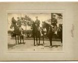 Cavalry Photo 3 Mounted Soldiers by Hansen Clark St Chicago Illinois 1910&#39;s - $156.42