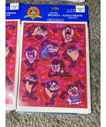 Taz Tooney Tunes 16 Sheets 4 sealed packages Stickers New Vintage 1998 - $9.90