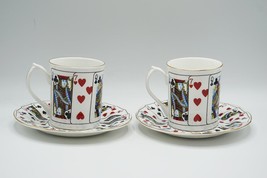 Lot De 2 Elizabethan Demitasse Tasse &amp; Soucoupe Coupe pour Café Cartes à... - £64.92 GBP