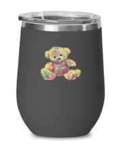 Wine Tumbler Stainless Steel Insulated Funny Teddy Bear Stuffed Toy  - £20.00 GBP