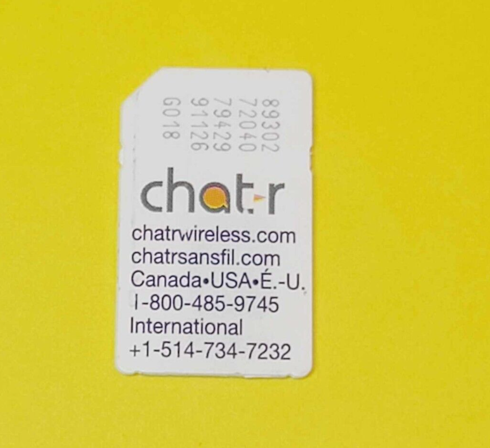 USED CHATR HSPA SIM CARD RESTORING TEST CELL PHONES BOOT BYPASS UNLOCK U... - $5.20