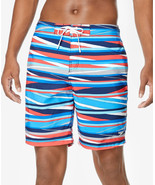 Speedo Men&#39;s Stripe Ln Bondi 2-Way Stretch Dwr 20&quot; Board Shorts Multicol... - $29.94