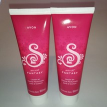 2 AVON Secret Fantasy Perfumed Body Lotion Skin Softener Fragrance Cream... - $12.24
