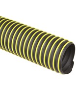 Flexadux T-7W Thermoplastic Rubber Duct Hose, Black, 4&quot; ID - 8 ft length - $29.99