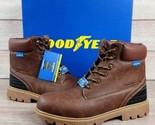 Goodyear Maverik Steel Toe Work Boots Brown Slip Resistant Men&#39;s Size 11... - $56.09