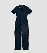 Robertson + Rodeo Linen blend Jumpsuit short sleeve front zip Women size - £49.61 GBP