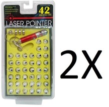 42-Head Keychain Laser Pointer Kit Batteries Included (set of 2) - $18.35