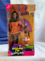 1998 Mattel Halloween Fun African American Barbie & Kelly Dolls FACTORY SEALED - $29.65