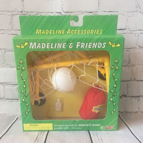 NIB Madeline & Friends Sports Play Set Soccer Accessories Learning Curve Eden - $27.57