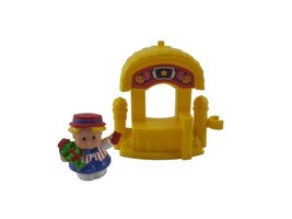 Fisher Price Little People Amusement Fun Park Circus Ticket Booth Stand &amp; Tommy  - £7.87 GBP