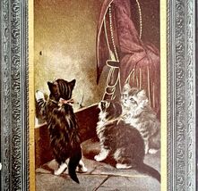 Kittens At Play Victorian Greeting Card Postcard 1900s Posted PCBG11B - $28.01 CAD