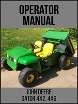 John Deere 4x2 6x4 Gator Utility Vehicle Operator&#39;s Manual OMM136970 On USB - £14.38 GBP