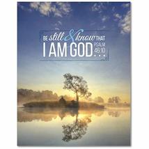 Express Your Love Gifts Bible Verse Canvas Be Still and Know That I Am God Psalm - £83.08 GBP
