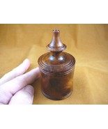 (BOX-172) BURL BOX small Thuya Wood African carved carving boxes Morocco... - $25.23