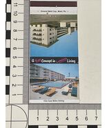 Vintage Matchbook Cover  Sans Souci Manor Pool and Cabana Club Miami, FL... - $227.43 MXN