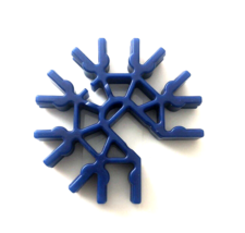 Qty 6 ~ Knex Metallic Blue Connectors 7 Position 3D - Standard K&#39;nex Par... - $1.29