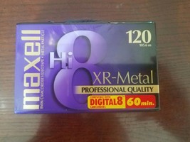 vintage Maxwell Hi 8 XR - Metal Professional Quality Cassette 120  60 min - $18.69