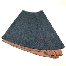 Susan Harris Design Skirt 30 Waist Flared A Line Heather Blue Layered As... - $37.40