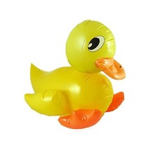 NEW LARGE 42cm INFLATABLE YELLOW DUCK HB  - £8.68 GBP