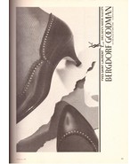 1981 Yves Saint Laurent YSL Bergdorf Goodman Shoes B&amp;W Vintage Print Ad ... - £4.66 GBP