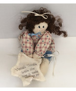 vintage handmade  decorative rag doll shabby chic country decor twinkle ... - $19.75