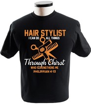 Hair Stylist Can Do All Thing T Shirt Proud Hair Stylist Religion T-Shirts - £13.54 GBP+