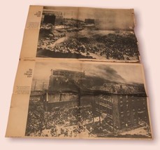 Chicago Sun Times 1971 Anniversary “Great Chicago Fire” Newspaper Pin-Up... - £11.03 GBP