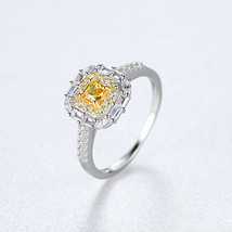 Ring Women&#39;s High-Grade 925 Silver Plated Double- Gd Zircon Style High-Grade US8 - £23.77 GBP