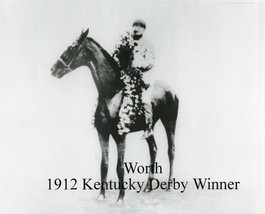1912 - WORTH after winning the Kentucky Derby - 10&quot; x 8&quot; - £15.73 GBP