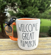 WELCOME, GREAT PUMPKIN Patch Rae Dunn X Peanuts Linus Halloween Mug NEW ... - $24.99